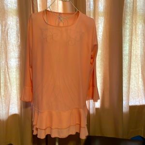 J mode peach tunic.SZ L